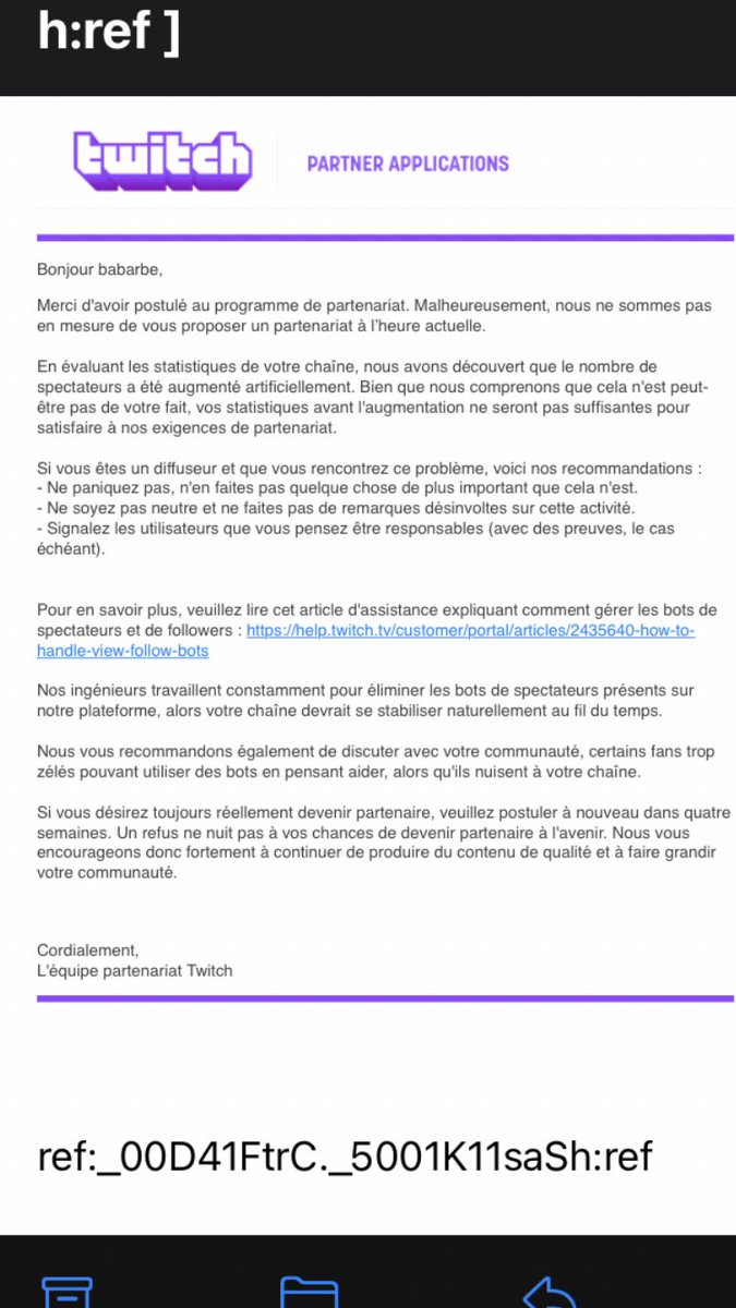 Me faire poireauter 6 jours pour me dire une 5ème fois NON ???!!!! C’est du foutage de Gueule <a href="/TwitchFR/">Twitch FR</a> .