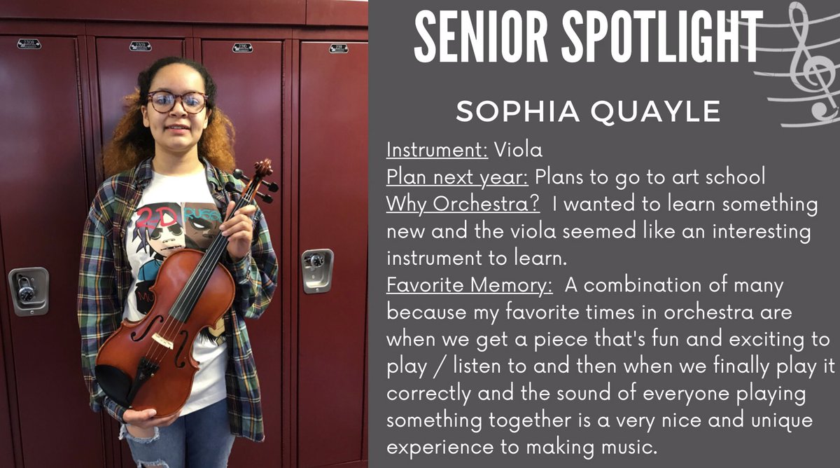 Concert Week! Time to feature our 4th senior, Sophia, who is also a very talented visual artist! Looking forward to seeing more of yher artwork in the future. #isdstrong #orchestrarocks <a href="/vanhornfalcons/">Chris Corrie</a>