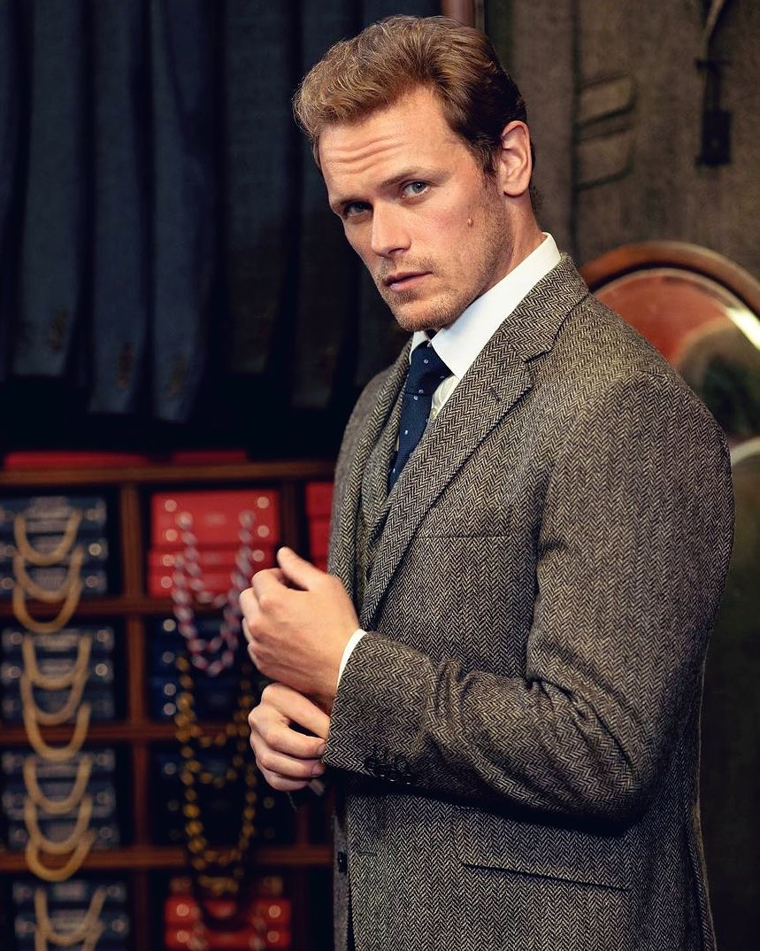 He takes my appreciation for men in a well-tailored suit to a whole new level.  #SamHeughan