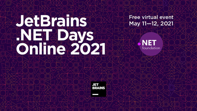 jetbrains's tweet photo. Tomorrow we kick off JetBrains .NET Days Online 2021.🔥 14 community speakers will talk about topics like C#, F#, GraphQL, Blazor, gRPC, and more!

Make sure to register and check the talks:
https://t.co/eiJIKSx7Og 

#JBDotNetDays #dotnet https://t.co/t2SGxKbHWI