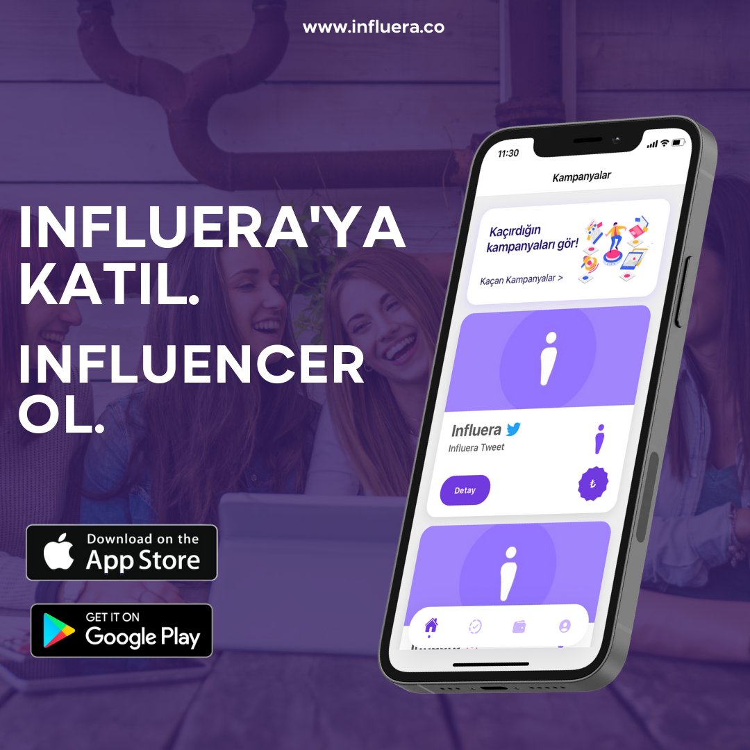 Şimdi daha çok çalışma zamanı 👊 Influera'yı influera.co/download linkinden indirebilirsiniz.