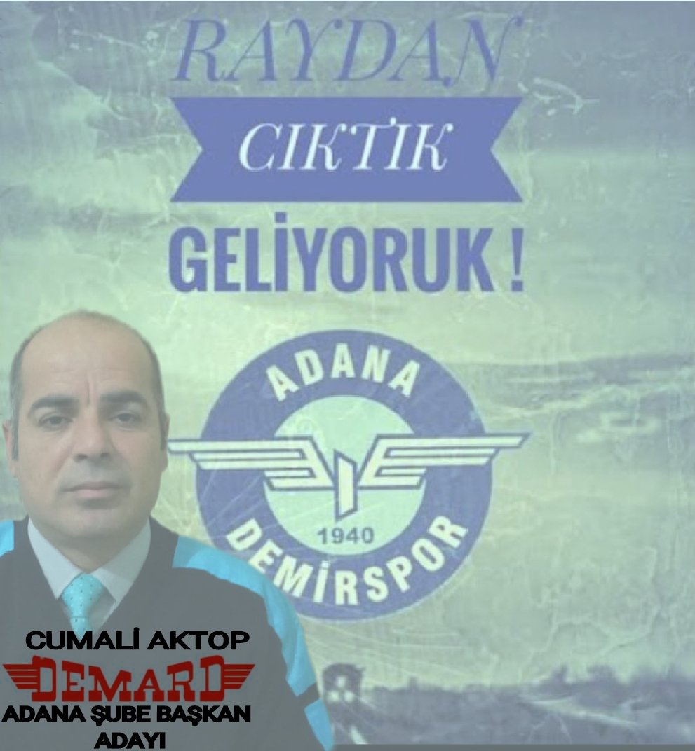 cumaliaktop's tweet photo. Demirspor'un kurucusu olan ve gönül veren işçi ve emekçi arkadaşlarımı gönülden kutlar.
#AdanaDemirspor 'a süper ligde başarılar dilerim.
#MaviŞimşek
#ads
#26yılsonr
#demard
#sevdamızdemiryolu https://t.co/O2J42jspCZ