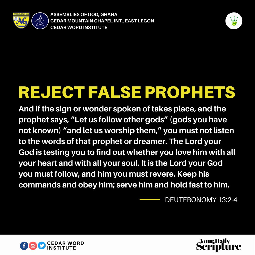 For false messiahs and false prophets will appear and perform great signs and wonders to deceive, if possible, even the elect. But this is what the LORD Almighty says: Do not listen to what the prophets are prophesying to you; they fill you with false hopes...(1/2