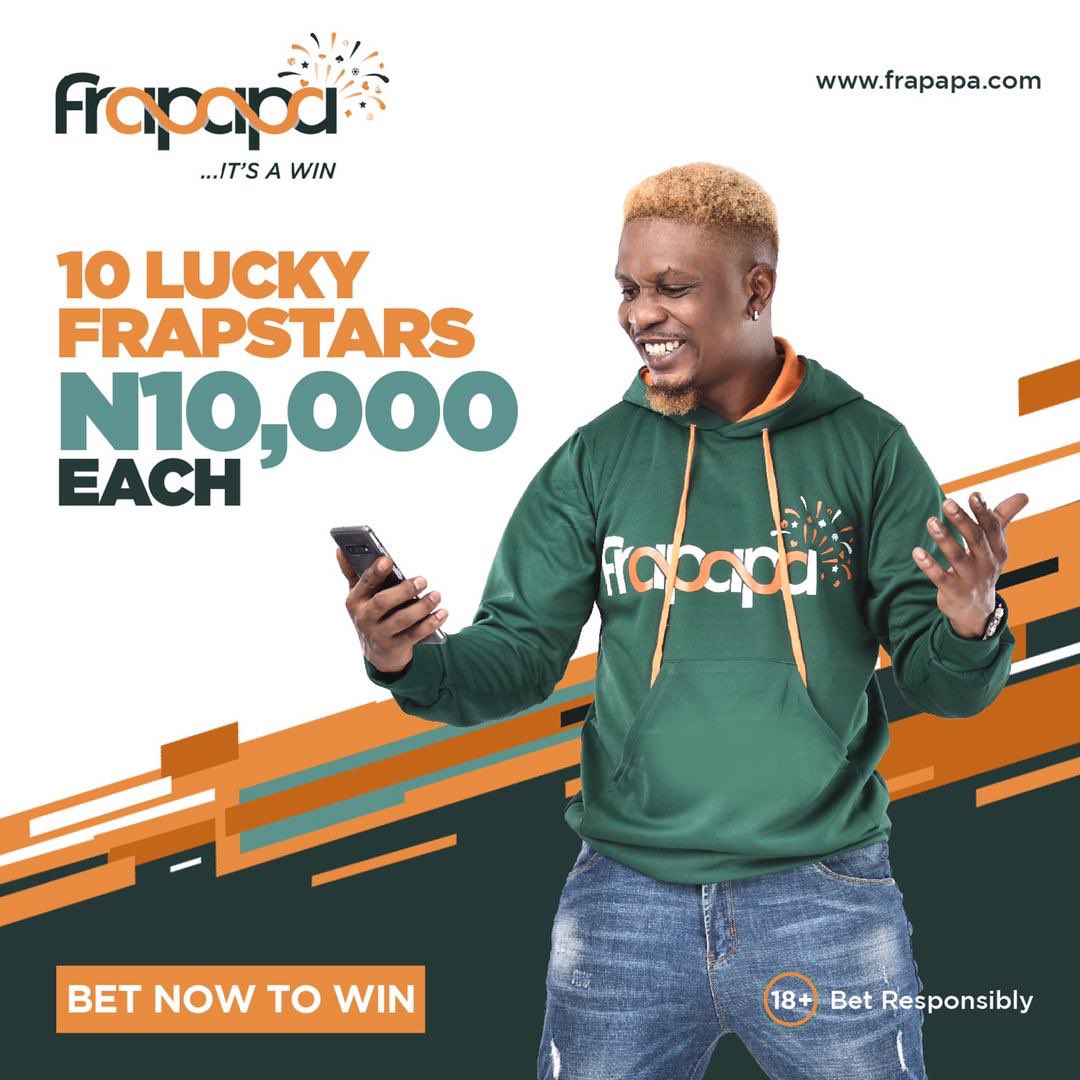 Twins Gist Mag (@twinsgistmag) on Twitter photo I'm sure you don't want to miss this opportunity to win 10k every week! Just go bet on frapapa.com , post your bet ID with the hashtag #FrapapaTenTen and tag <a href="/FrapapaOfficial/">FrapapaBET</a> @iamreminisce and 3 of your friends. I'm sure you don't want to miss this opportunity to win 10k every week! Just go bet on frapapa.com , post your bet ID with the hashtag #FrapapaTenTen and tag <a href="/FrapapaOfficial/">FrapapaBET</a> @iamreminisce and 3 of your friends.