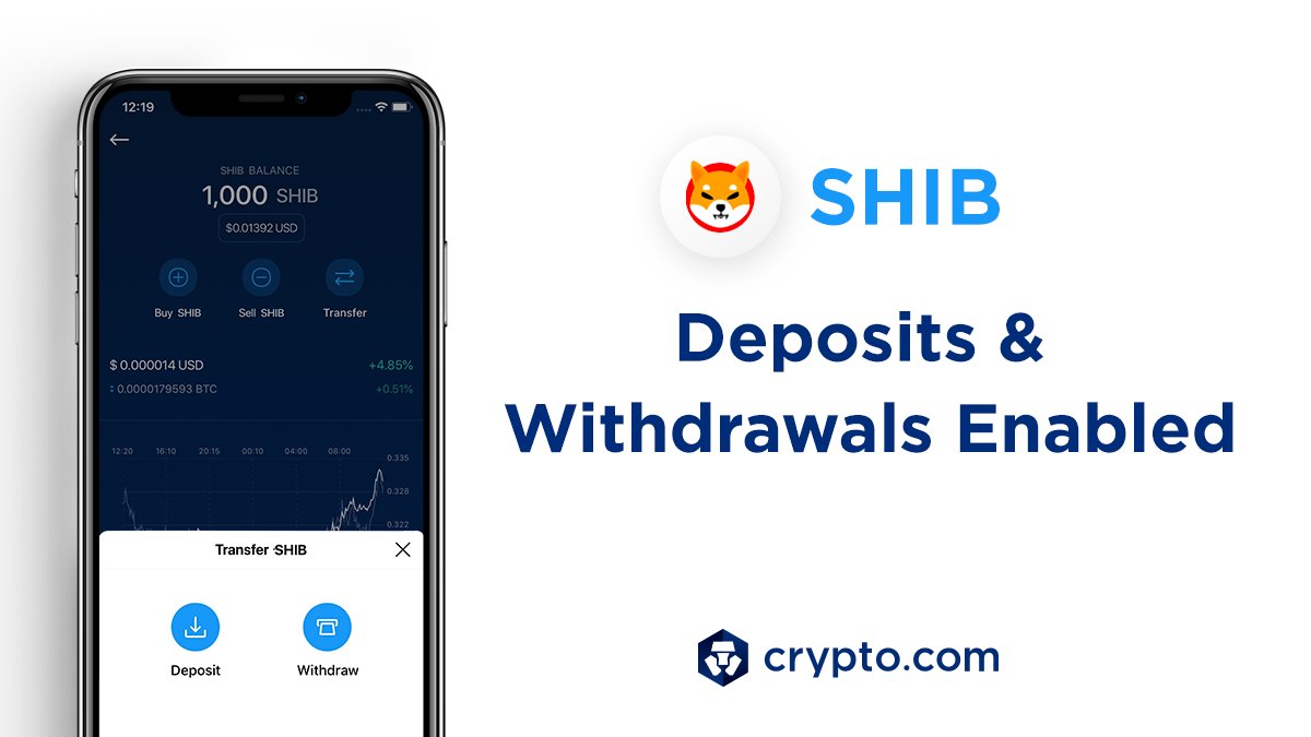 Crypto Com On Twitter Attention Shib Community Deposits And Withdrawals Of Shib Are Now Enabled On The Https T Co Vcnztabjog App Deposit Now Https T Co Taz25e29gr Shibtoken Https T Co Zkxfukdore Crypto Com On Twitter Attention Shib Community Deposits And Withdrawals Of Shib Are Now Enabled On The Https T Co Vcnztabjog App Deposit Now Https T Co Taz25e29gr Shibtoken Https T Co Zkxfukdore