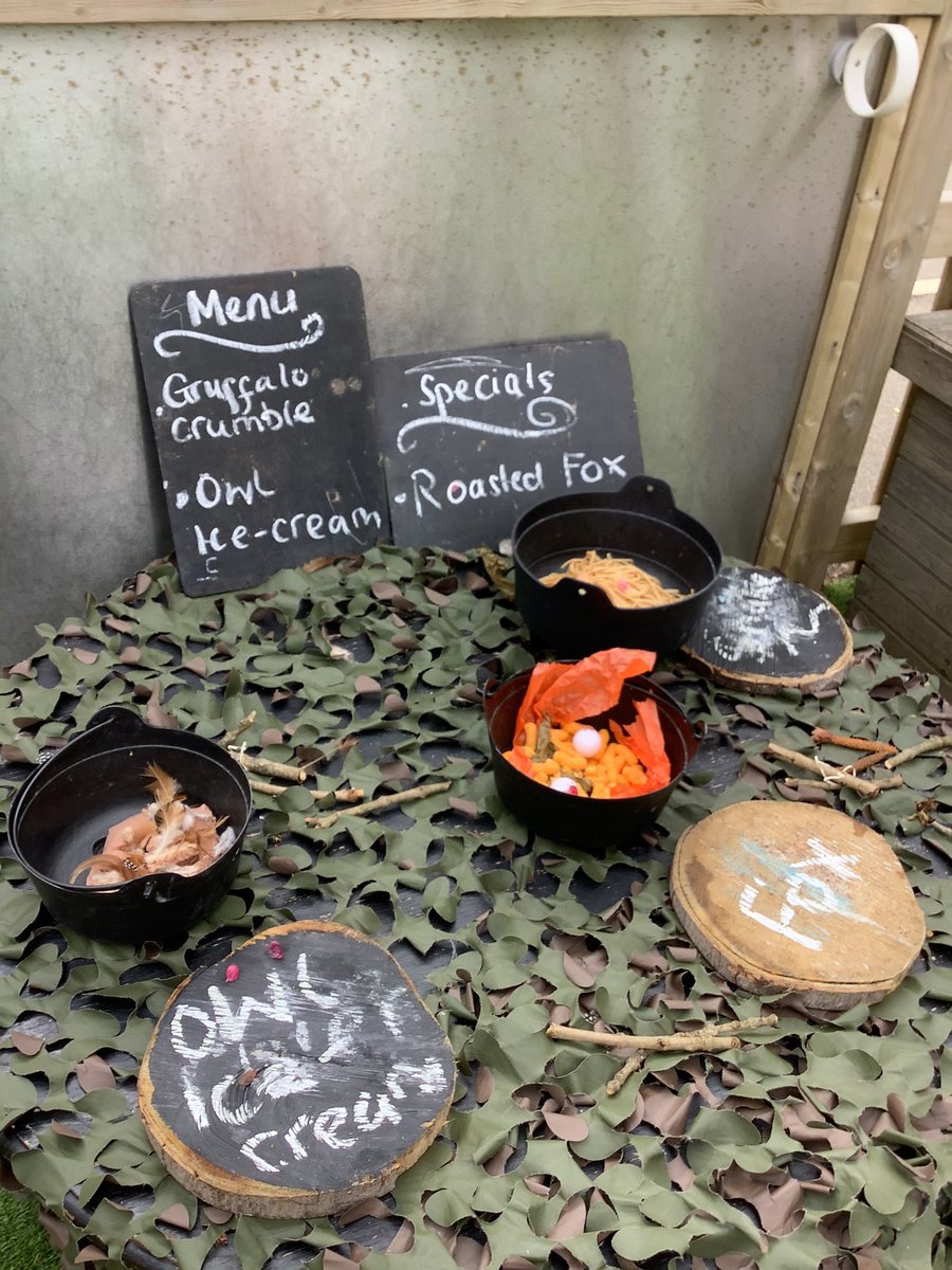 WawnePrimary's tweet photo. It’s a Gruffalo picnic for snack time in Foundation today - what would you choose from the menu? https://t.co/ePgiDk1kMA