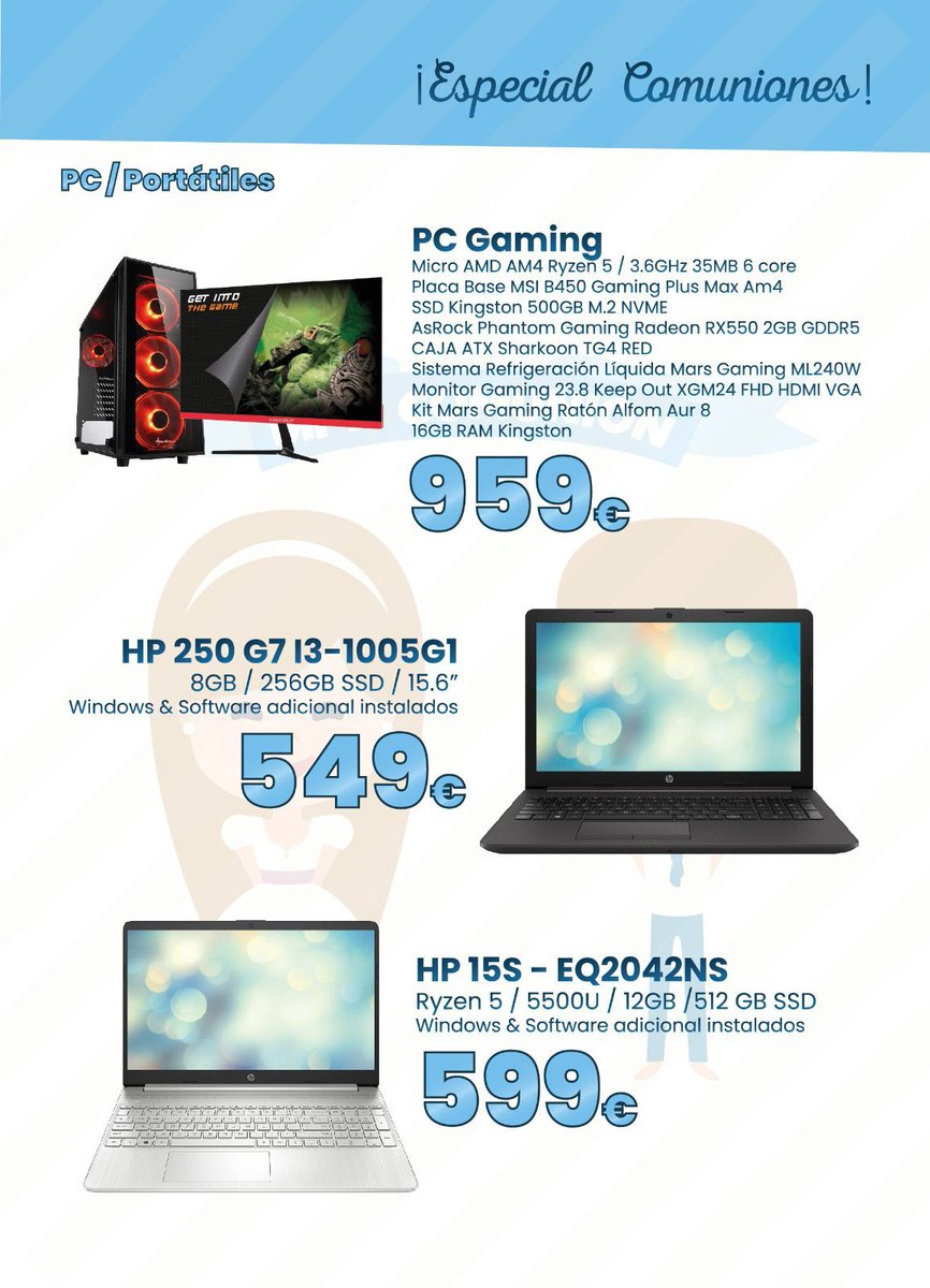 JaenFS's tweet photo. 🎁¡En @INosolopc puedes encontrar el mejor regalo para la primera Comunión!

🆕 ¡Encuentra los mejores precios en su nueva tienda online!

📞 953 891 470

📲 https://t.co/oTeLxWI90I

📍 Avd. Andalucía, nº 20

#SomosJaén💛 https://t.co/zvDHIAzvk7