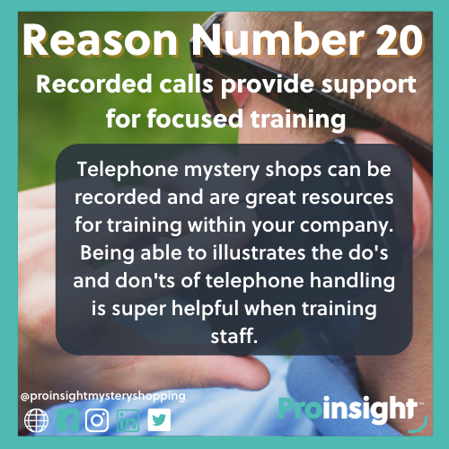 Proinsight Mystery Shopping tweet media
