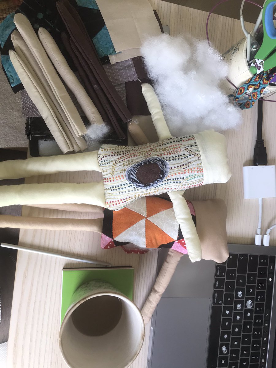 tripsandflips_'s tweet photo. I miss seeing people knitting at CHI this year! So, crafty people, what are you making at #CHI2021???
I’m stuffing some arms and legs this morning to finish up some of my last ‘trauma dolls’ to accompany activities to explore some of the impacts trauma has on the body! https://t.co/XL6mlYqX1A