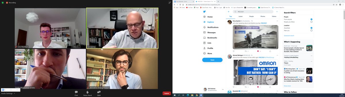 Discussion about developing research into #servitization  success at #SSC2021 #ukmfg