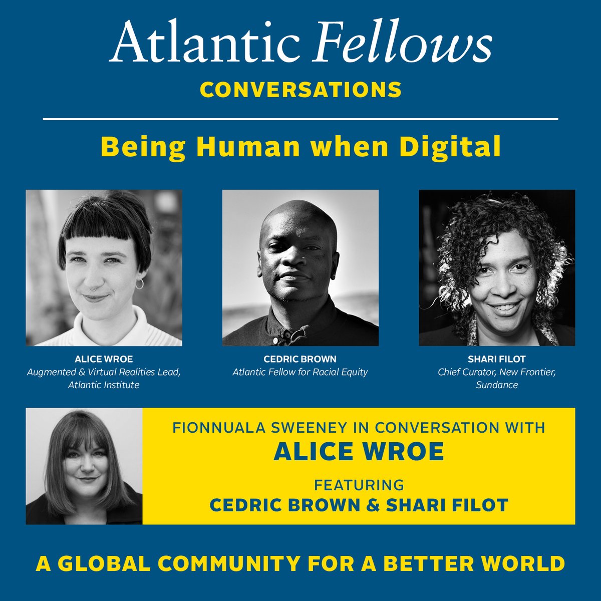 LISTEN to the latest podcast: @cedbrownsaid @AfreGlobal and @sundancefest New Frontiers Chief Curator @sharifrilot discuss the creative and activist potential of virtual space. 🗣️Improve the experience - so it's more 'human'! #ARVR #VirtualReality soundcloud.com/atlanticfellow…