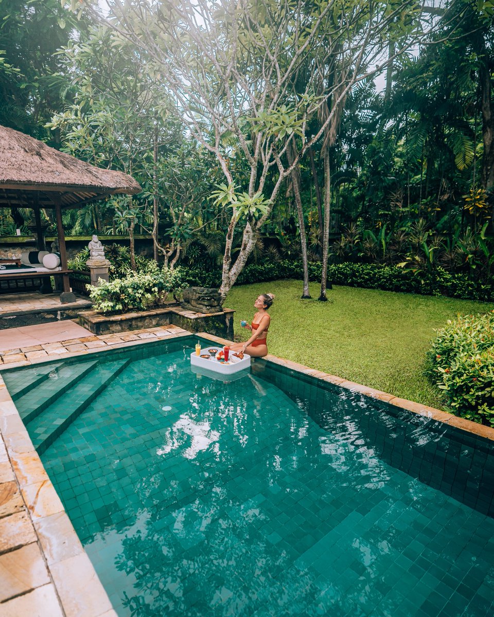 Start each day with a morning dip and exquisite floating breakfast in your own private pool, just like <a href="/thewayfaress/">Alexandra Saper</a> did. 👙🩳✨ 
#DiIndonesiaAja #WonderfulIndonesia #FromIndonesiawithLove