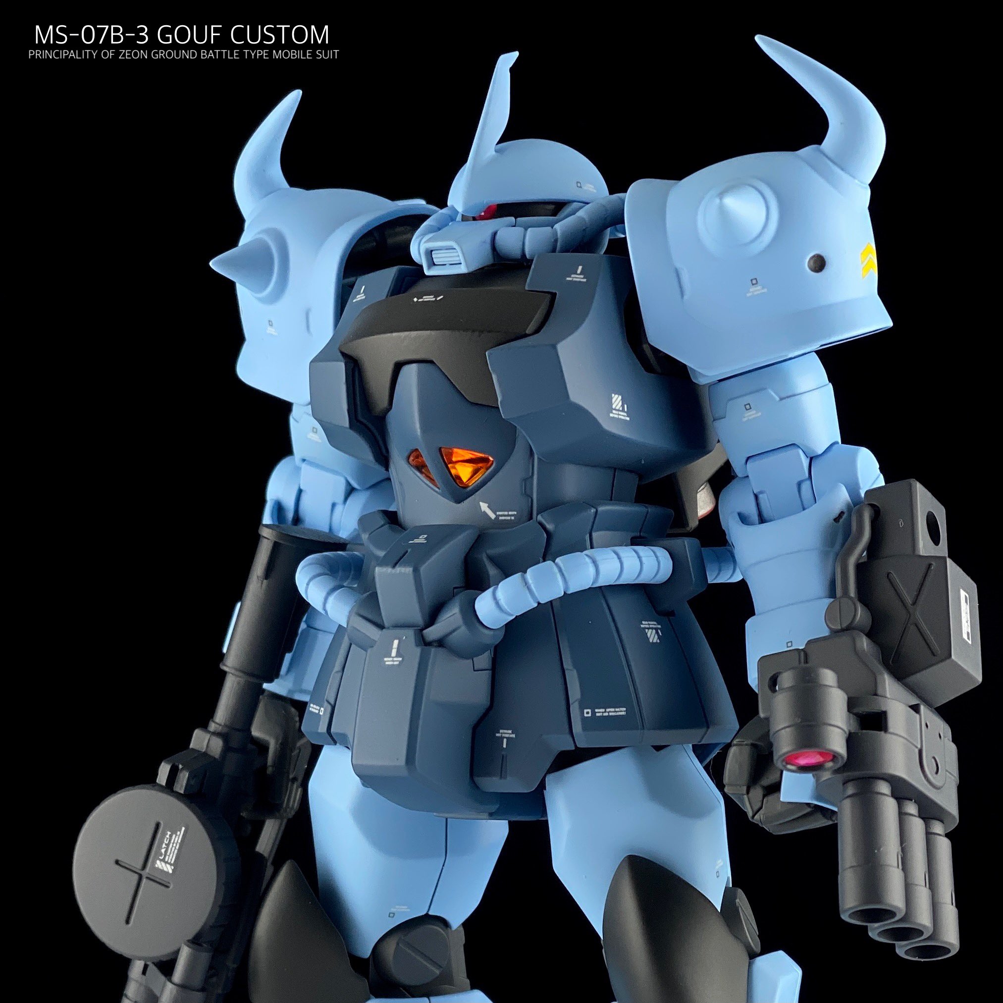 雪丸 Hguc 1 144 グフ カスタム 完成です 頭部の形状変更と股関節軸の位置を変更して仕上げました 武器はマシンガン持ちで ガンプラ T Co Inkoq74alp Twitter