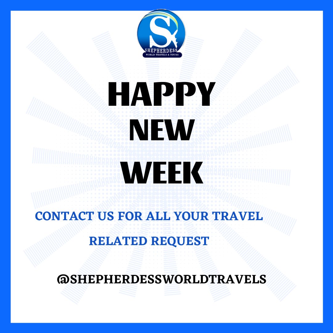 shepherdesstour's tweet photo. Happy new week fam....

Do you need any of our travel services?

Reach out to us @shepherdesstour slide into our DM or give us a call

09084450699
07038301983
E: shepherdesstravels@gmail.com https://t.co/WnWASjCyRS