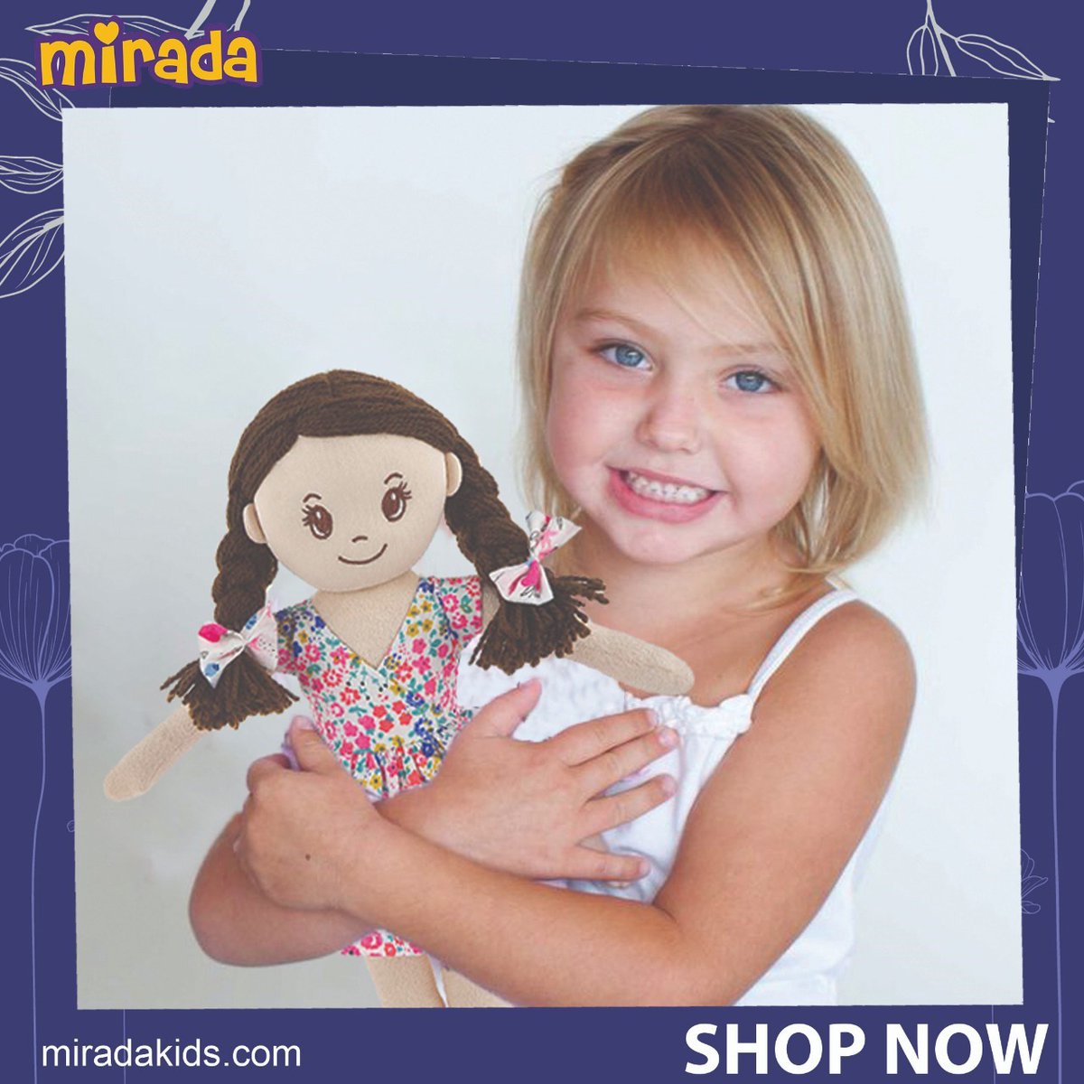 StringsMarketi1's tweet photo. Mirada presents Cuddle Sized Doll for Endless Hug Time: The goal is to give your little girl a doll that they will simply adore, play with &amp; hug endlessly. 
Shop now - https://t.co/oXnRhUF4RO
#mirada #miradadolls #doll #dolls #toy #love #toys #fashion #softtoys #ragdoll #bhfyp https://t.co/ePPwsTp1wL