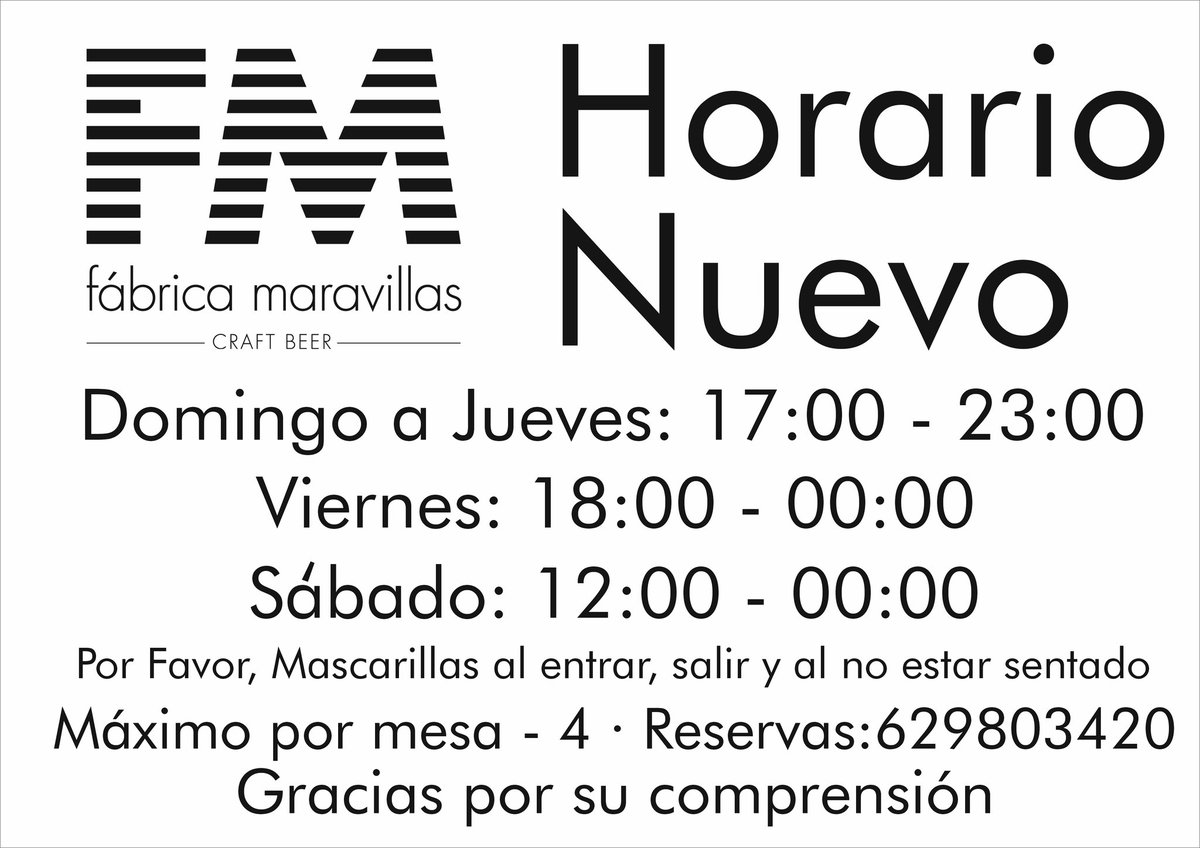FMaravillas's tweet photo. Empezamos la semana con cambio de horarios. Seguimos trabajando para vosotros, para ofreceros cerveza artesanal, local e independiente.
#malasaña #fabricadecervezartesana #spanishcraftbeer #brewpub #supportyourlocalbrewery #apoyacraftlocal https://t.co/mUdNY2E78O