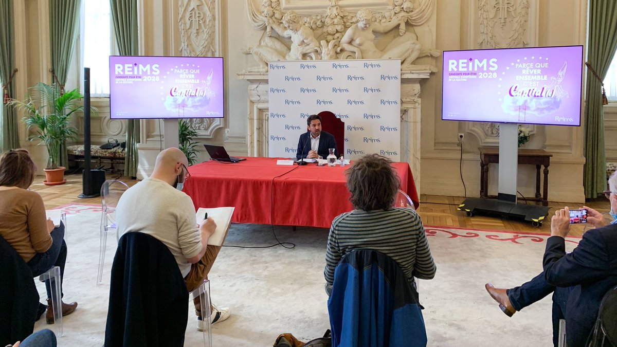 VilledeReims's tweet photo. #Reims candidate pour être #capitale européenne de la #culture en 2028 : une #candidature ambitieuse mais surtout humaine et fédératrice qui engagera les #Rémois-es, #associations et acteurs du territoire ! => Infos https://t.co/fayIgomrym https://t.co/J8kghwQlkr