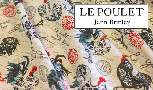 CottonPatchUK's tweet photo. Jennifer Brinley’s latest collection Le Poulet captures the bold and brave spirit of the rooster in a striking palette of black, scarlet and cream. Now available as a Fat Quarter Accent Quilt Bundle. #fatquarter #quilt https://t.co/TCsMGoDvRd https://t.co/zrXAdZwuke