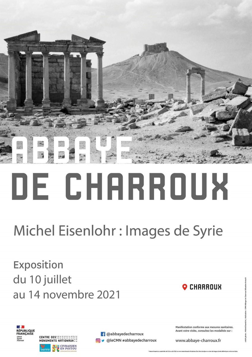 Très heureux de présenter, à partir du 10 juillet, les sublimes photos de Michel Eisenlohr à l'abbaye de Charroux #Photographie #photography <a href="/eisenlohr13/">eisenlohr</a> <a href="/leCMN/">le CMN</a> <a href="/jmclement86/">Jean-Michel Clément</a> <a href="/tourisme86/">La Vienne, à vous de jouer !</a> <a href="/departement86/">Département de la Vienne</a> <a href="/vsaintfaust/">Virginie Saint-Faust</a> <a href="/Prefet86/">Préfet de la Vienne</a>