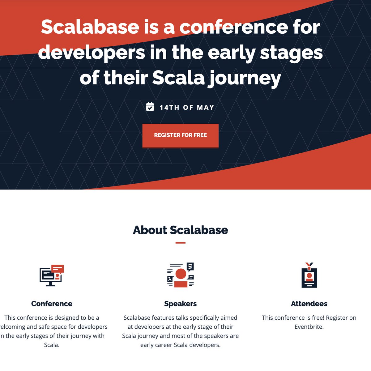 New to #Scala? While not attend <a href="/scala_base/">Scalabase</a> a ✨free✨conf on 1⃣4⃣th of May crafted for developers at the early stages of their scala journey! Talks from <a href="/DanielaSfregola/">Daniela Sfregola</a>, <a href="/noelmarkham/">Noel</a>, <a href="/frankie_hammond/">Francesca Hammond</a>, <a href="/marji_sound/">MarjiK</a>,<a href="/AsjadSB/">Asjad Baig</a>, Daniel Oakey, &amp; Emily Misoni!
