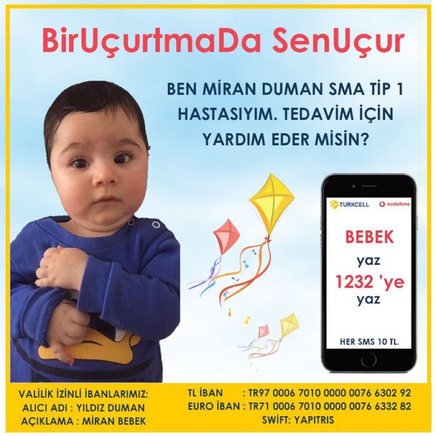 Miran için sen bir uçurtma uçur