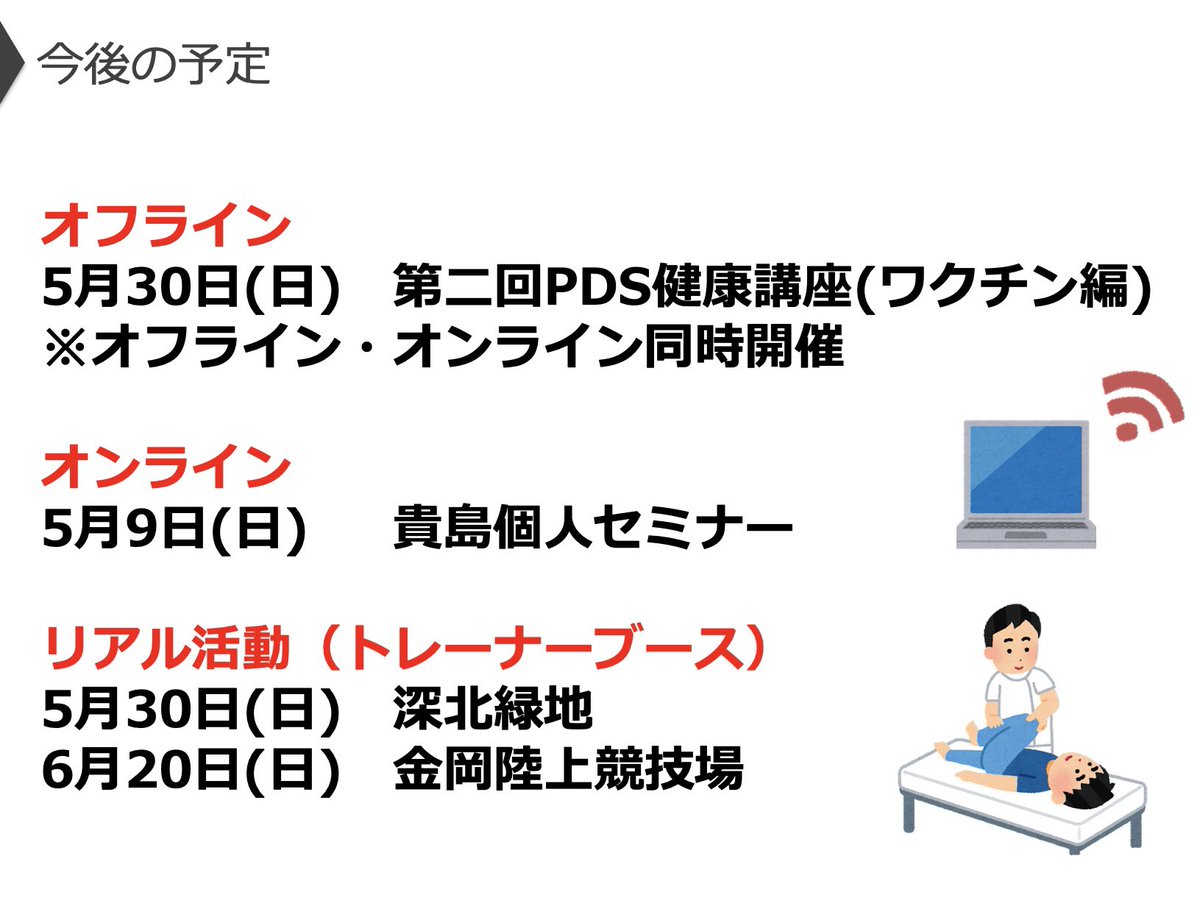 pdsgroup313's tweet image. 【PDS Group 活動紹介✨】
〜イベント〜

日頃の活動で交流を持った方々と夏と冬に合宿をするなど楽しいイベントをたくさんしています😆✨
とても楽しく学ぶことのできる団体です！！
活動に興味ある方はDMへ🙌
私たちと一緒に活動しませんか？

#PDSGroup 
#学生トレーナー 
#トレーナー団体