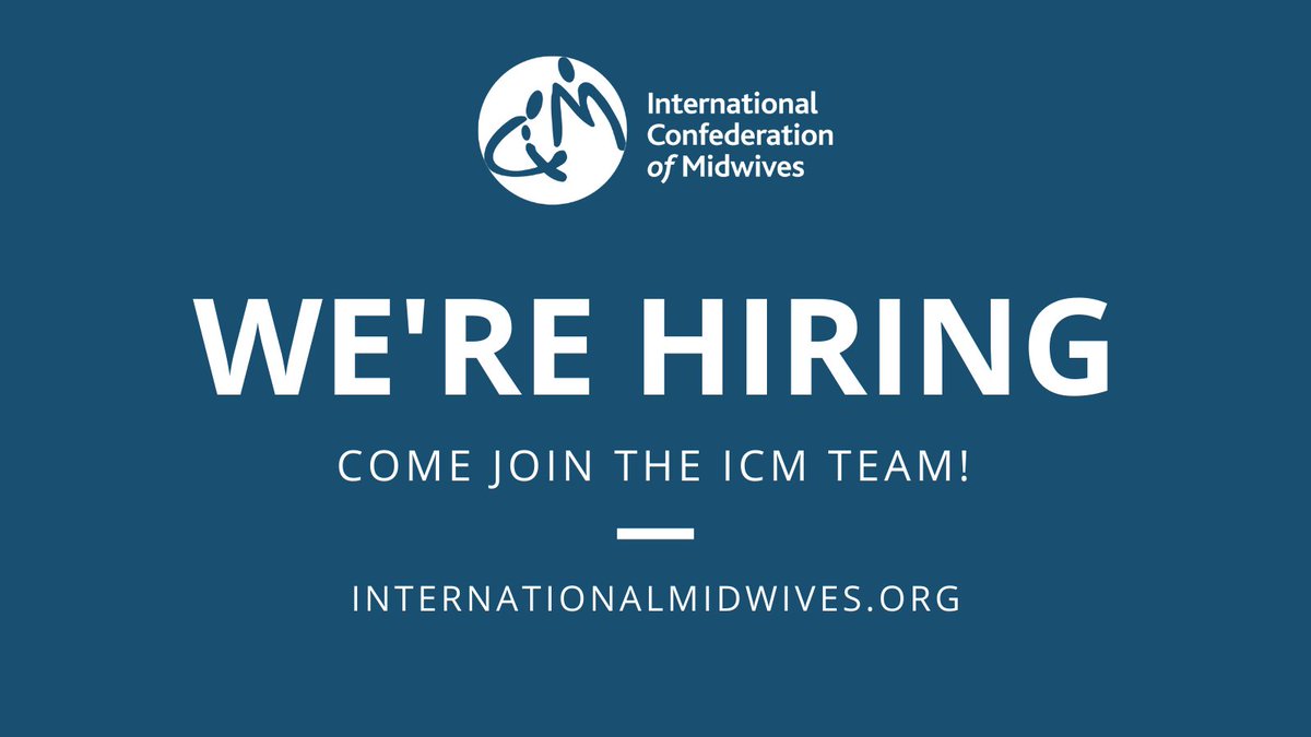 world_midwives's tweet photo. It’s an exciting time at ICM — we are expanding our team! Check out the roles in this thread and please RT to help us get the word out 📢 https://t.co/CXvOrScXHQ