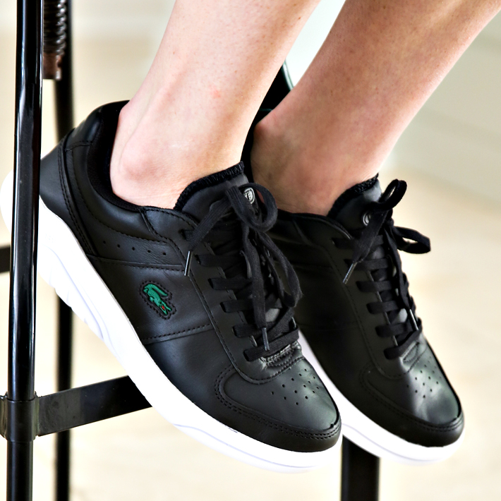Lacoste GAME ADVANCE - Trainers - black/white/black