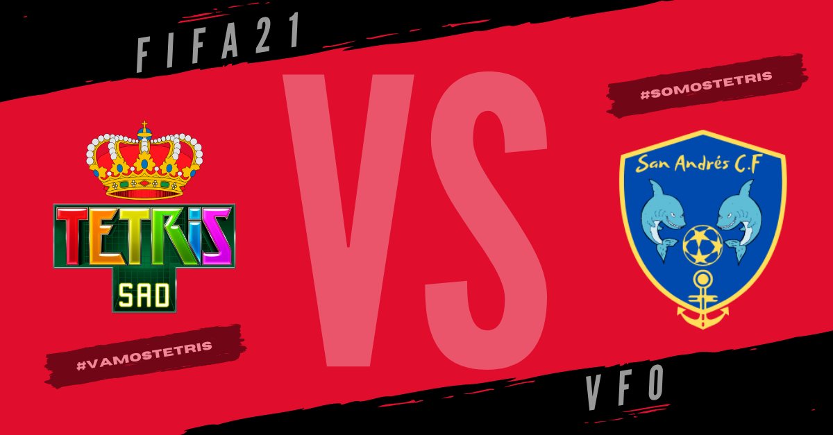 Jornada 10 es señal de jornada bonita.

Esta noche nos enfrentamos a un equipo que consideramos cercano, llevan por bandera la educación y el buen rollito.

Pase lo que pase en el campo esta noche vamos a disfrutarlo al máximo.

Jornada 10 🆚 <a href="/SanAndrsCF1/">San Andrés C.F</a> 

#VamosTetris