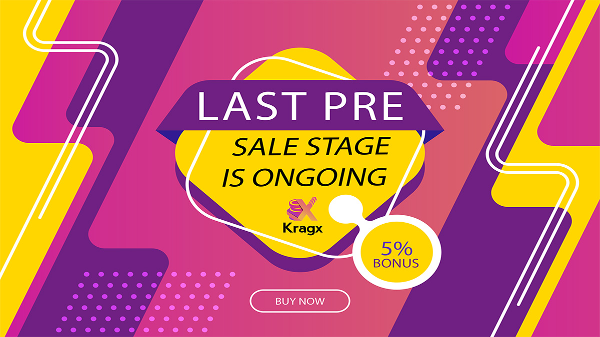 LAST PRE-SALE STAGE IS LIVE:
5%Bonus Available 
1 KRX = $0.2
When our DApp Launch price will be on exchanges mini $1.
Please Visit Here:
kragx.io/sale/register
#KRAGX #KRX #DeFi #NFTs