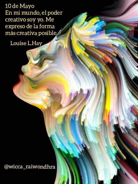 SamaraLuz_'s tweet photo. #10DeMayo
En mi mundo, el poder creativo soy yo. Me expreso de la forma más creativa posible.
Louise L.Hay
#podercreativo 
#louiselhay 
#wiccaraiwondhra 
#creatividadinfinita 
#lunesdefengshui 
#juevesdesanación 
#terapiaholistíca https://t.co/3RYcsISW79