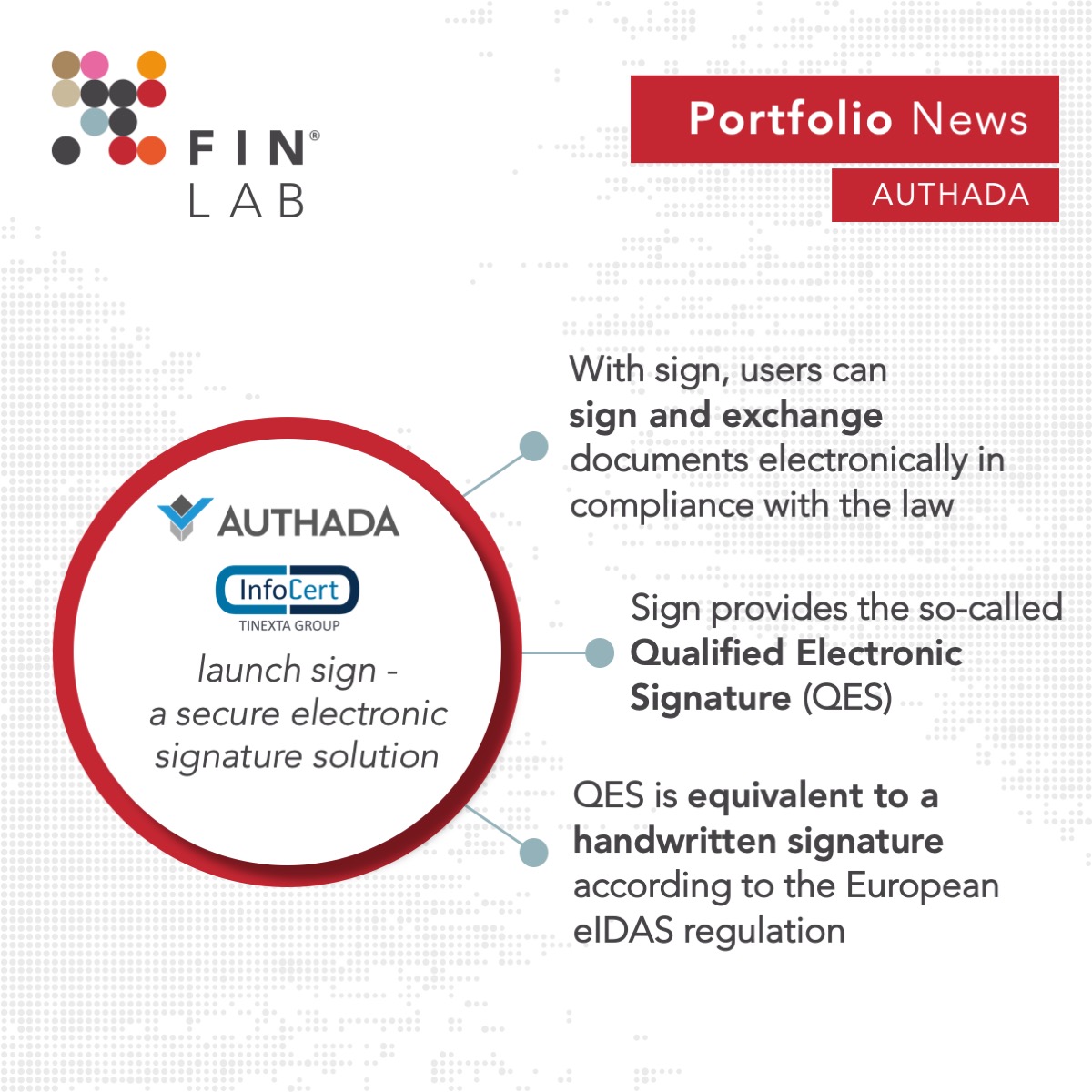 Happy to announce that our portfolio company <a href="/AUTHADA_GmbH/">AUTHADA</a> is launching #sign ✍️, a secure electronic signature solution, together with Tinexta Group subsidiary InfoCert!

Read more 👉 dgap.de/dgap/News/dgap…

#QES #esignature #electronicsignature #digitalsignature #digitisation