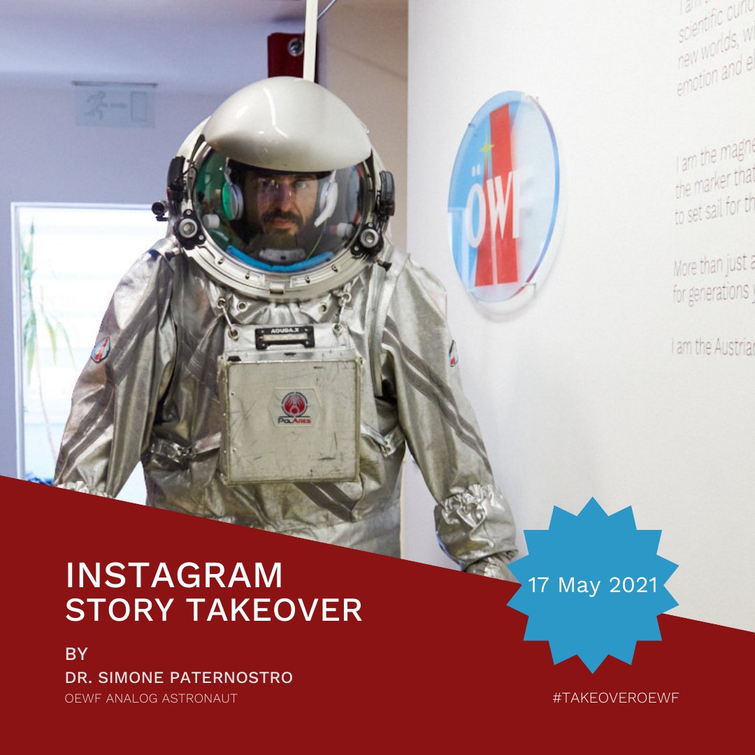 Austr. Space Forum (@oewf) on Twitter photo π¨ Instagram Takeover Alert from LunAres habitat π¨
Follow our OeWF analog astronaut and commander of #HECATE mission <a href="/Astro_Sim1/">Simone Paternostro</a> on our Instagram channel next Monday!
#takeoveroewf #lunares π¨ Instagram Takeover Alert from LunAres habitat π¨
Follow our OeWF analog astronaut and commander of #HECATE mission <a href="/Astro_Sim1/">Simone Paternostro</a> on our Instagram channel next Monday!
#takeoveroewf #lunares