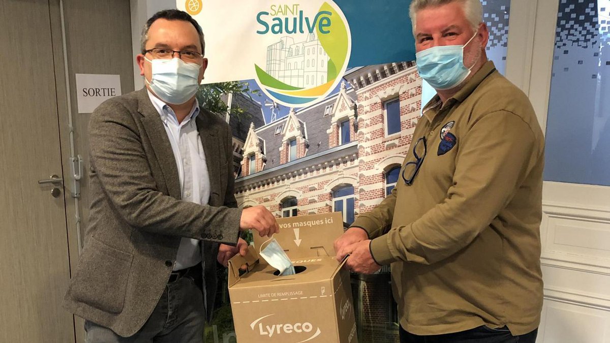 Que faire des masques usagés? La ville de Saint-Saulve a trouvé la solution lavoixdunord.fr/1000849/articl… #Valenciennois #Recyclage #Masques
