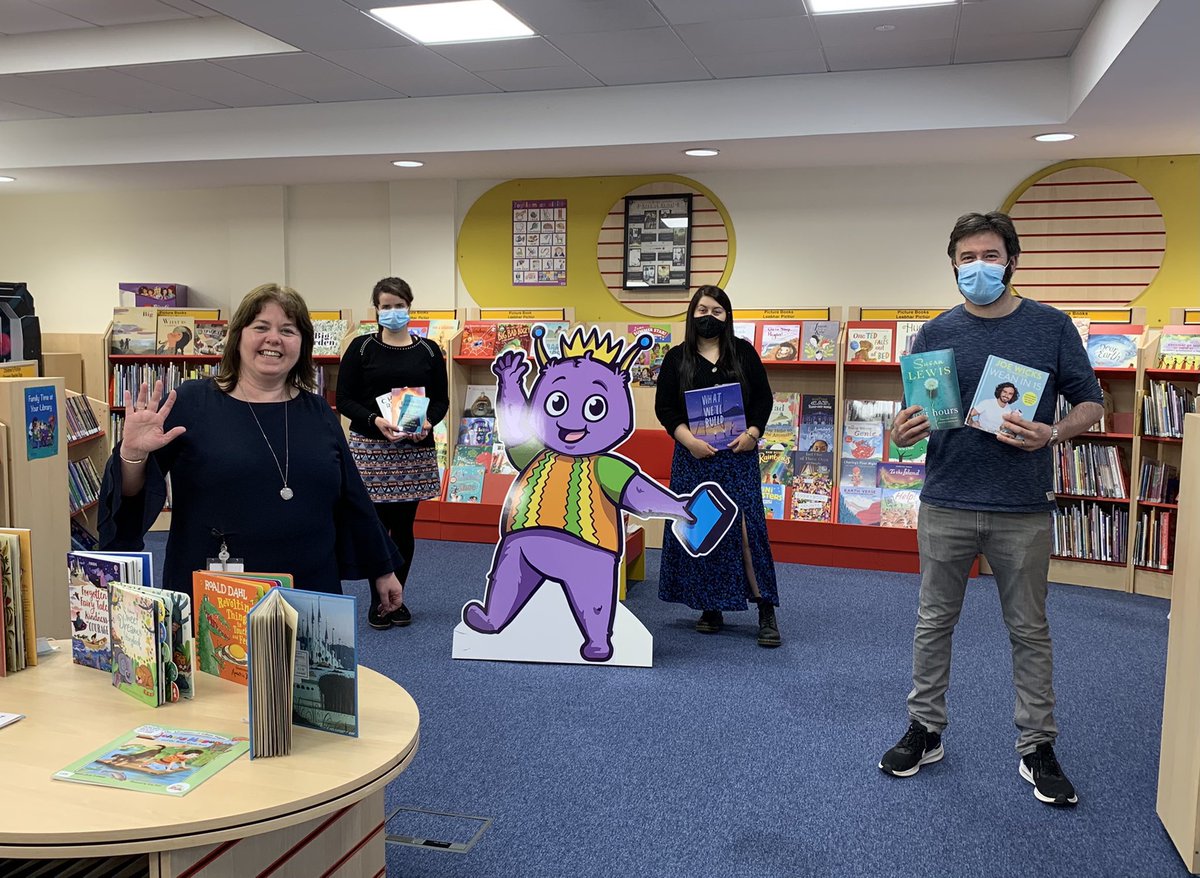 So great to see library doors open again! #Reopening