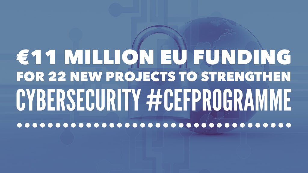 Cybersec_EU's tweet photo. ❗️€11 million 🇪🇺#EU funding through #CEFTelecom will support 22 new projects that will strengthen #Cybersecurity. Further calls📢🔐 are expected under the new Digital EU programme.

Read more👇
https://t.co/tljDsoqddg https://t.co/W5Twhxuxnu