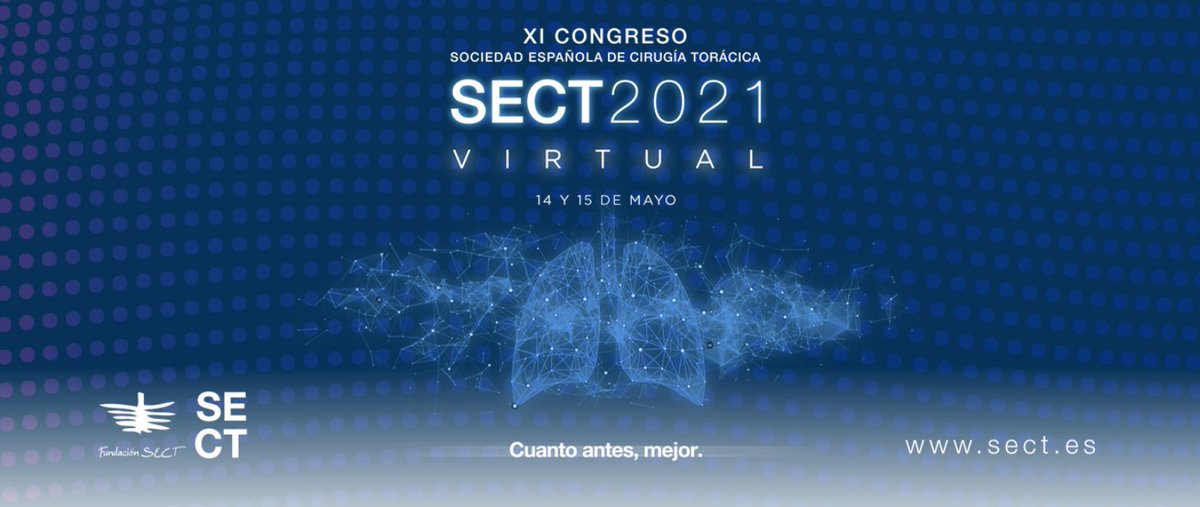SECTtoracica's tweet photo. El 14 de mayo comienza nuestro XI congreso científico anual. Una cita con la formación en #cirugiatoracica de la mano de expertos nacionales e internacionales de quienes aprenderemos y compartiremos conocimiento científico #some4surgery #thoracicsurgery
✍️ https://t.co/lIsXObfz2E https://t.co/VrAtTUaNFD