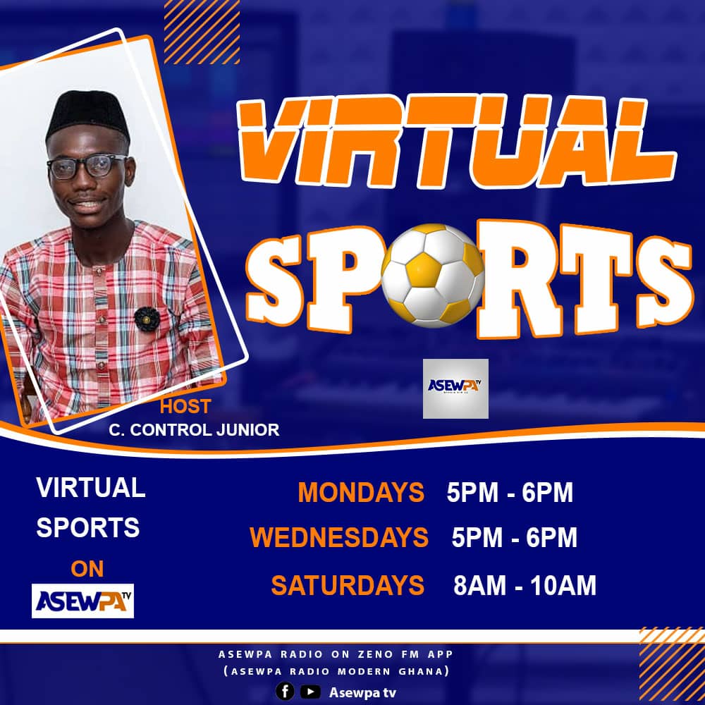 ManuelControl's tweet image. Follow us on;
Asewpa radio on zeno fm
Asewpa TV on facebook
Asewpa TV on YouTube

For the best sports update
#asewparadio#
#asewpasports#
#virtualsports#
#MondayWednesdayFriday