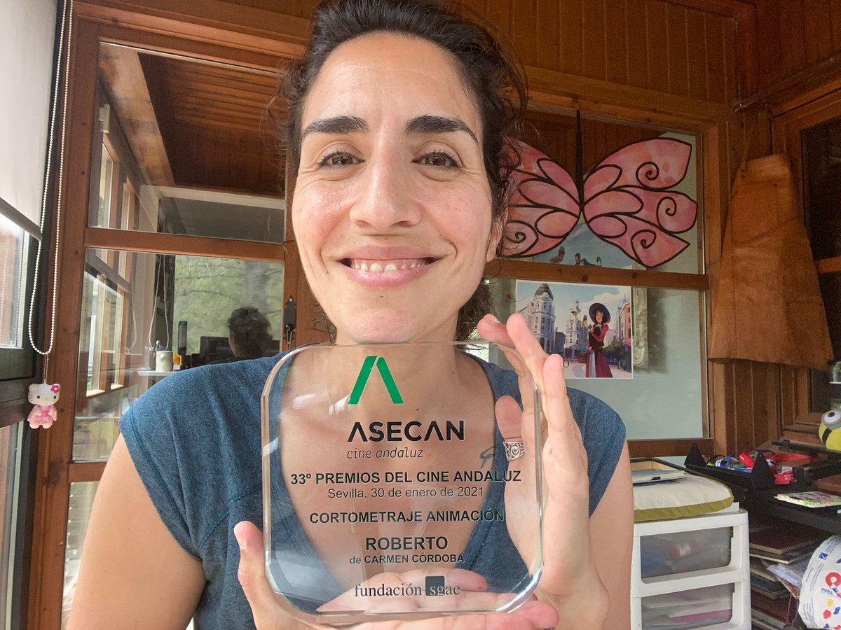 karmendecordoba's tweet image. Encima del finde alucinante de premios para #Roberto, con Mejor dirección + Mejor animación en @raicesdeeuropa y ganadores de #Tricksforkids en @itfs ...
Acaba de llegar el trofeo de @ASECAN__ ❤️❤️❤️

¡Gracias por todas estas alegrías! ¡Enhorabuena equipo!