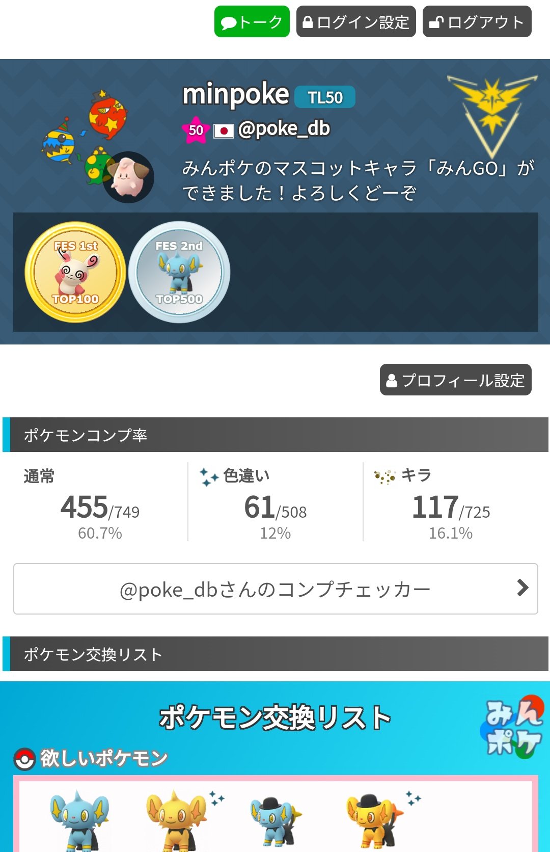 ポケモンgo攻略 みんポケ Mlcarln86 アイコン画像はログイン設定から変更可能です Twitter