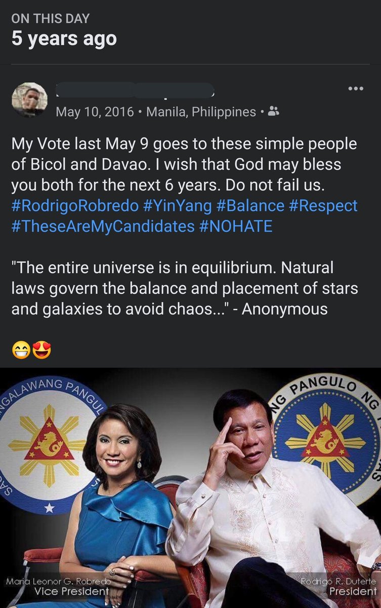 pauloMDtweets's tweet photo. This was me 5 years ago. #RodrigoRobredo Sorry na po. Parang this status didn't aged well. Rodrigo failed us for the past 4 years. https://t.co/AHXmZ4rmxx