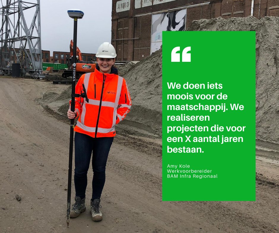 ‘We doen iets moois voor de maatschappij. We realiseren projecten die voor een X aantal jaren bestaan.’ 👷‍♀️

Lees Amy's ervaring hier orlo.uk/gXkND

#bam #bamcareers #werkenbij #interview