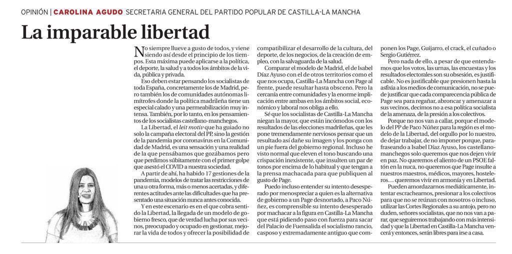 ✍🏻 Mi reflexión sobre “La imparable libertad”.