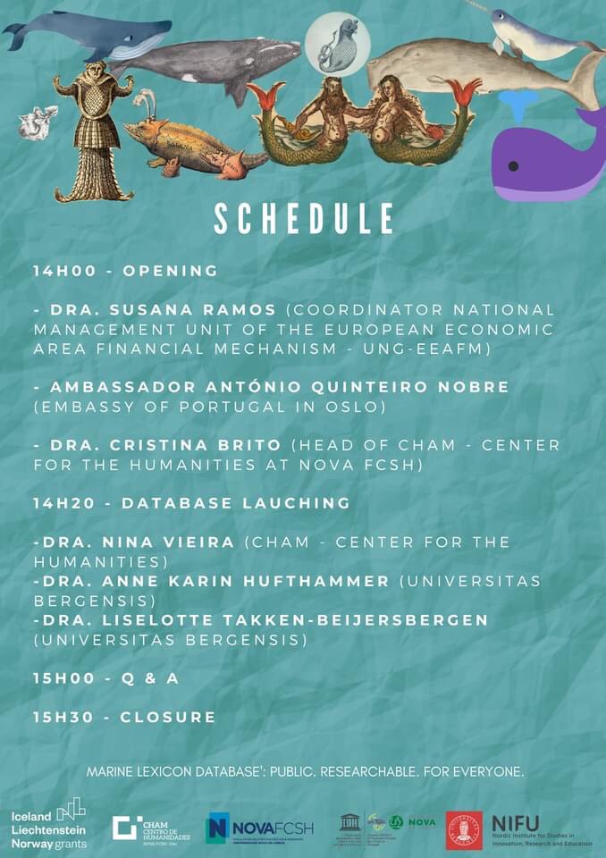 ChairOceans's tweet photo. Platform launching 🐳 MARINE LEXICON
The #bilateralfund between #Portugal and #Norway created a #marinemammals dictionary of 13 languages. 
Live on CHAM’ YouTube! @EEAGrantsPT &amp; @CentroCham with @UiB and @NIFU_1 #EEAGrants #EEAGrantsPT #FundoRelacoesBilaterais @EEANorwayGrants https://t.co/cGIvHaqVtW