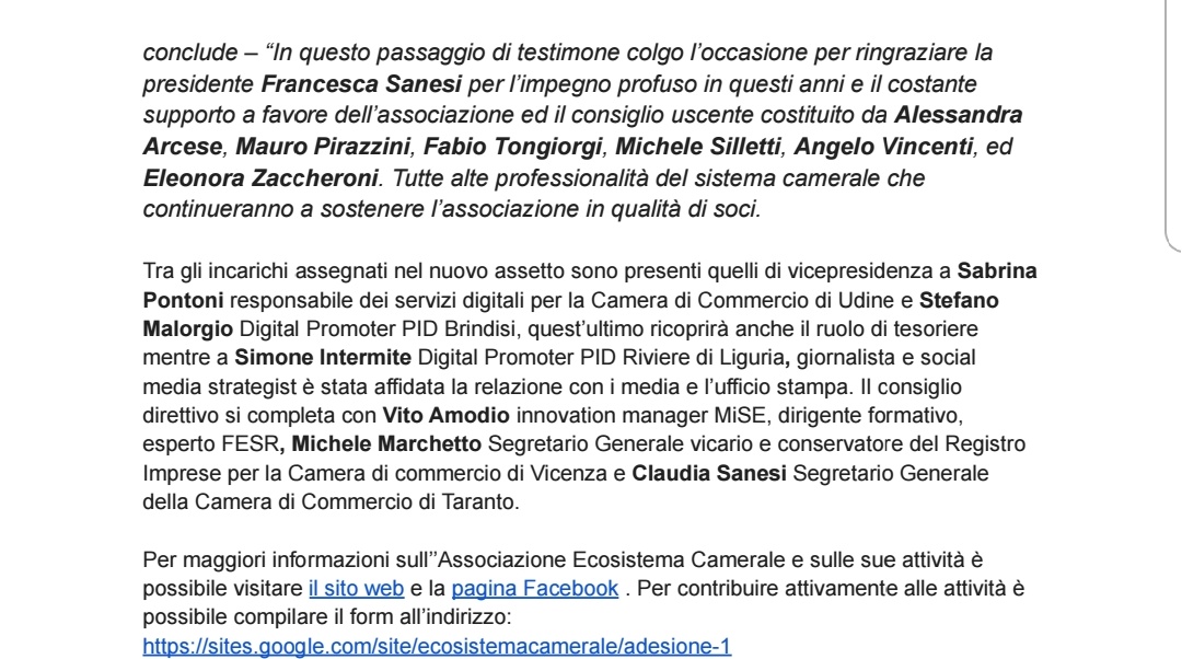 Ecosistema Camerale (@ecosist_camcom) on Twitter photo 🔴 Eletto il nuovo Presidente di #ESC Ecosistema Camerale #GiuseppeStorelli <a href="/giubari/">Giuseppe Storelli</a> 🔴 Eletto il nuovo Presidente di #ESC Ecosistema Camerale #GiuseppeStorelli <a href="/giubari/">Giuseppe Storelli</a>