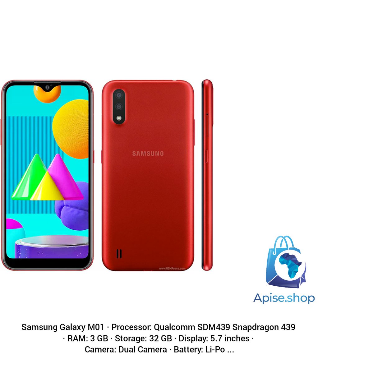 ApiseShop's tweet image. Samsung Galaxy M01 · Processor: Qualcomm SDM439 Snapdragon 439 · RAM: 3 GB · Storage: 32 GB · Display: 5.7 inches · Camera: Dual Camera · Battery: Li-Po ...

apise.shop/gadgets/

#samsung 
#galaxy 
#smartphones