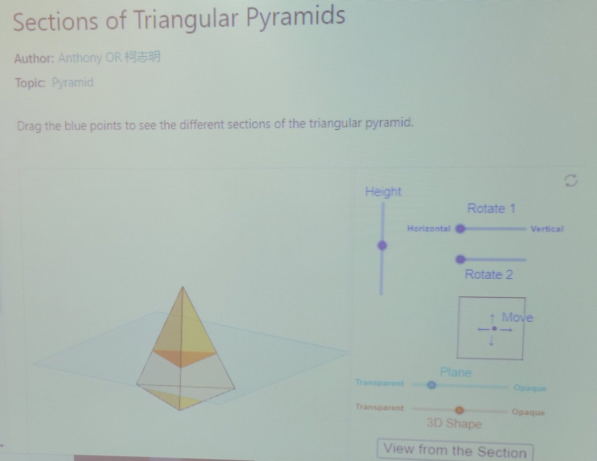 Oldfield_MS's tweet photo. Ms. Timmerman's students are experimenting with cross sections of different geometric shapes! @LTimmermanEDU https://t.co/9pIeBv5pJZ