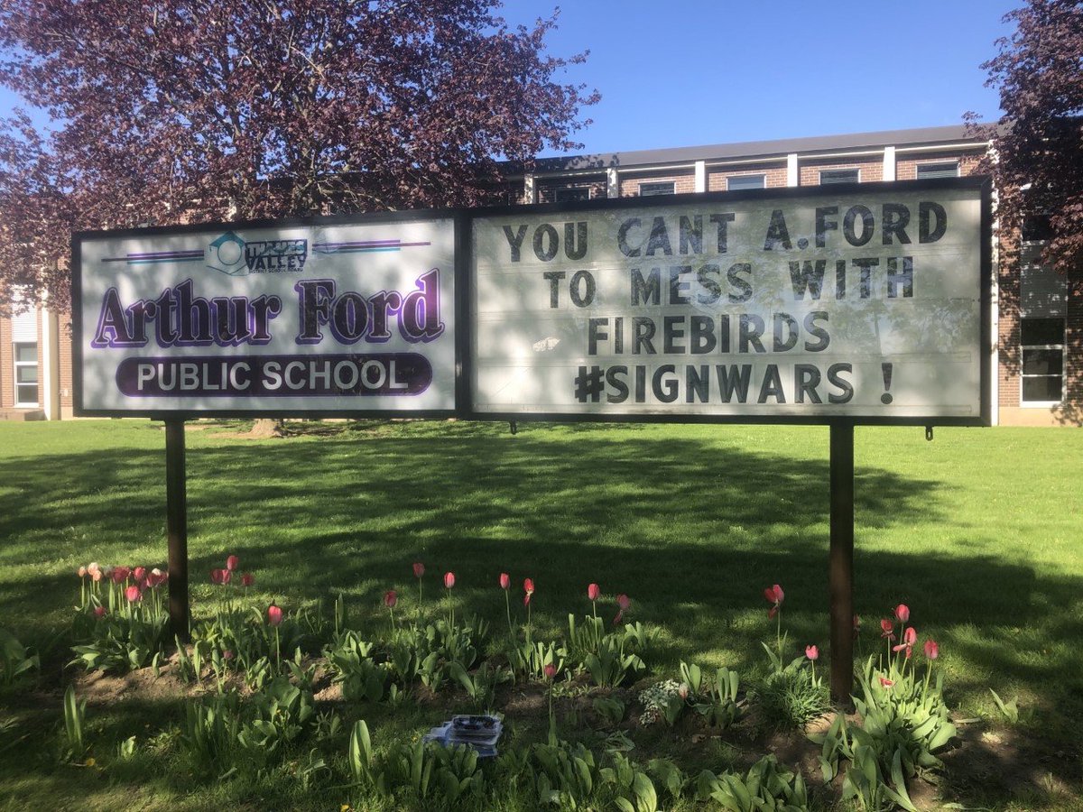 It's not in the 'Cardinals' for another school to win and Firebirds won't be 'Brocked.' But I 'Sherwood' like to know what great signs this week will bring. 
@SirIsaacBrockPS @KensalParkFI @WSherwoodFox @Westmount_ps @SaundersOne @waudk