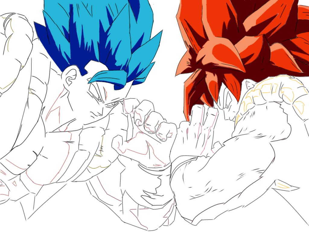 タクト ゴジータってかっこいいよね 超サイヤ人4の余裕ある感じ好き ドラゴンボール ゴジータ 絵描きさんと繋がりたい イラスト好きな人と繋がりたい T Co C5i8xibd6g Twitter