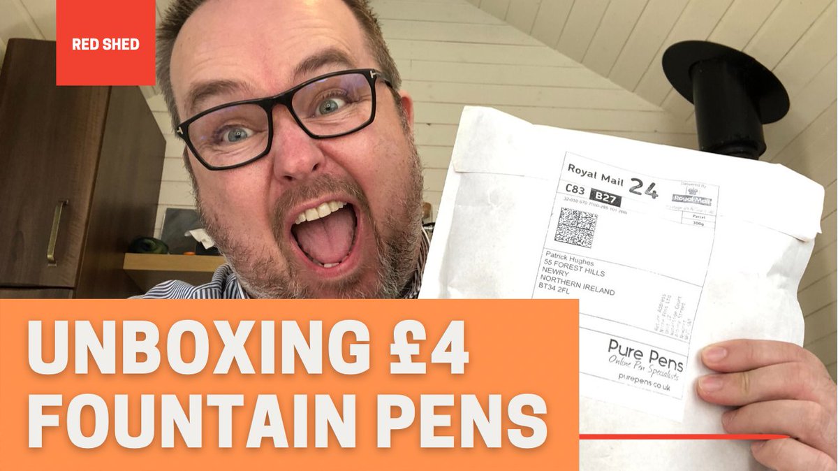 patrickpost's tweet photo. Brand spanking new on the Red Shed YouTube channel! Unboxing Β£4 Fountain Pens
https://t.co/MJa8pCgW9e
#UNBOXING #fountainpens #pens #inks #jinhao #jinhao599 #shimmerinks #diamine #rhodia #noodler #unboxingvideos https://t.co/oDYJwkND3g